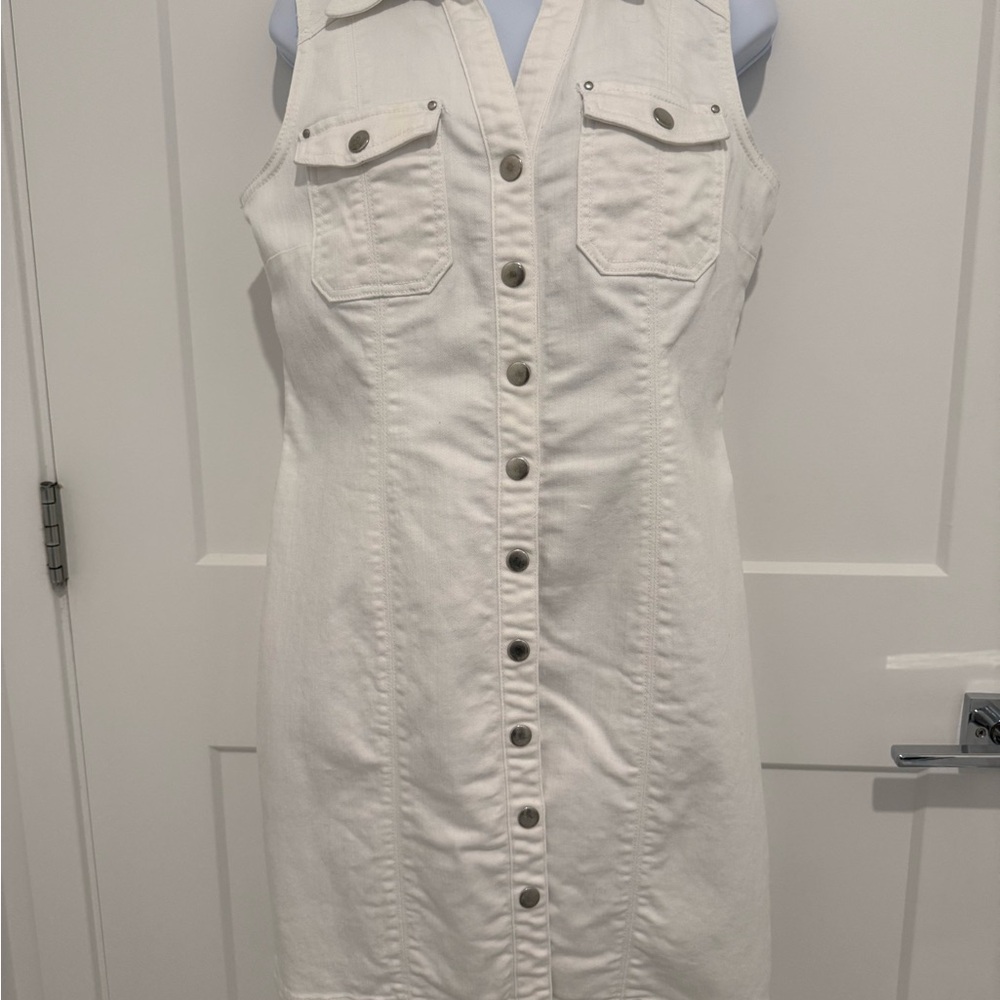 INC International Concepts White Dress with lace details